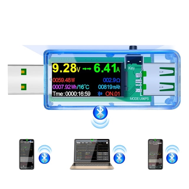 15 in 1 USB 3.1 Tester DC Power Meter Digital Voltmeter Voltimetro Volt Meter Power Bank Wattmeter Voltage Doctor Detector ,Improved Measurement Accuracy