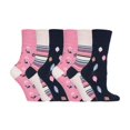 thumbnail image 1 of Gentle Grip - 6 Pairs Ladies Gentle Grip Non Elastic Crew Socks, 1 of 2