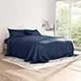 thumbnail image 3 of ienjoy Home Bamboo 4 Piece Sheet Set, Full, Navy, 3 of 4