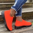 thumbnail image 4 of XIAQUJ Chaussures d'Entraînement pour Femmes Chaussures de Course Athlétiques Espadrilles de Marche Sport Chaussures de Tennis Légères Espadrilles Mode pour Femmes Orange 7(38), 4 of 7
