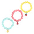 thumbnail image 2 of 3 Pcs Bracelets Pendentif Fruit Perles Créatives Bracelets Décorations pour Enfants, 2 of 7