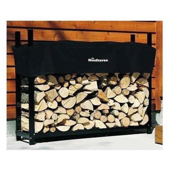 Alexander Manufacturer 60 WRC 5 ft. Woodhaven Firewood Rack & Standard Cover, Black