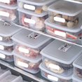thumbnail image 4 of SIfdSeng Individual Snack Containers Refrigerator Freezer Specific Food Grade Fresh Keeping Box Kitchen Storage Sealed Container Meal Prep Containers for Office Two Compartment Snack Container, 4 of 5