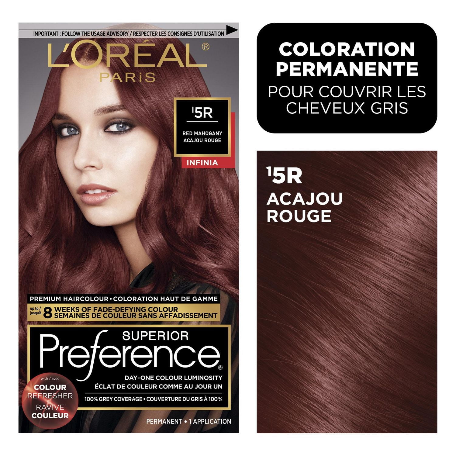 L'Oréal Paris Superior Preference Infinia, Permanent Hair Colour, 1 un