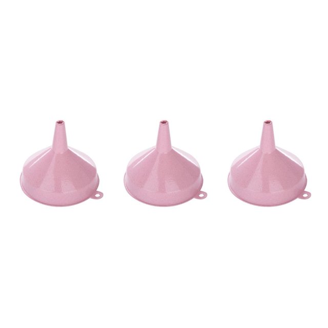 maskred Kitchen Mouth Canning Food Funnel Cup Filter Tools Straw pink S 3Set