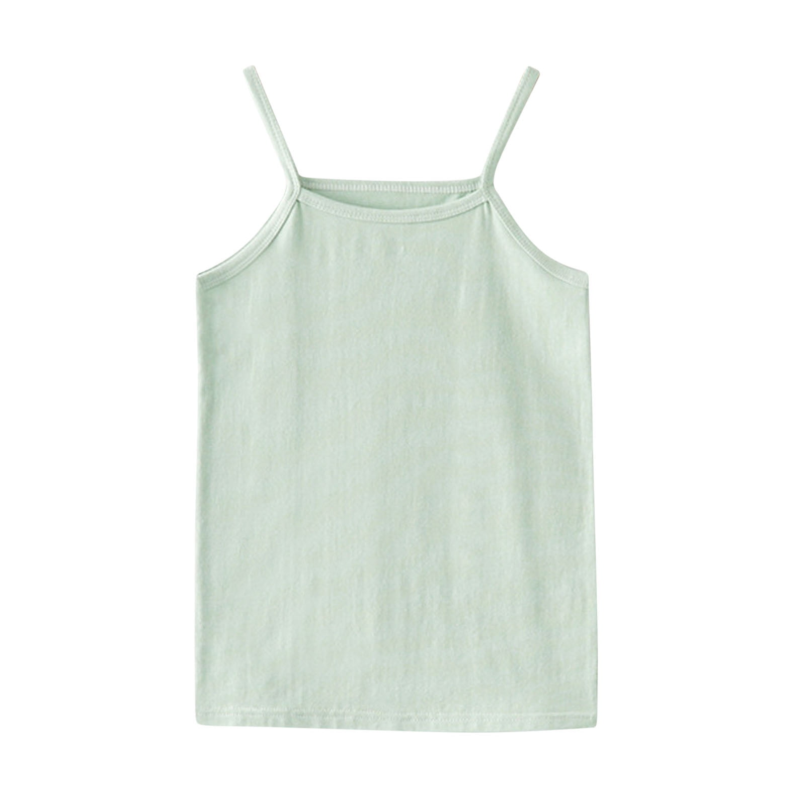 Birdeem Chandails pour Enfants Sans Manches T-Shirt Graphique Uni Col Rond Crop Top pour Filles et Garçons Débardeur Tee