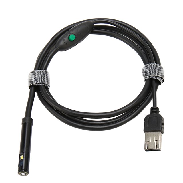 Endoscope Type C, Câble Semi-Rigide USB 8mm 6LED 3.3 Pieds 1920x1080P pour Inspection Animale pour Joints de Soudure