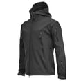 thumbnail image 1 of RXIRUCGD Man Solid Color Fleece Outdoor Jacket, Black, Size: M, 1 of 4