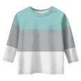thumbnail image 4 of Splozh T-Shirts à Manches Longues pour Filles, T-Shirt Décontracté à Col Rond à Manches Trois Quarts pour Fille, Haut Basique Régulier à Manches 3/4, Gris Pâle, 10-11 Ans, 4 of 5