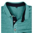 thumbnail image 5 of RXIRUCGD Blouse à Manches Longues Décontractée pour Hommes, Col Rabattu, Vert Lac, Taille : TG, 5 of 5