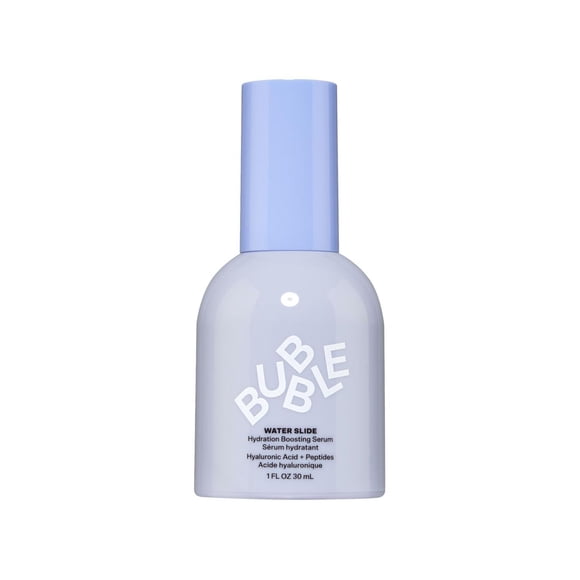 Bubble Skincare Water Slide Hydration Boosting Serum, Hyaluronic Acid + Peptides, 1 fl oz / 30ml