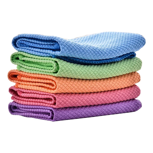 VogueV Reusable Microfiber Cleaning Cloth - Washable Kitchen Towels (30x40cm) B