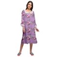 thumbnail image 1 of Moomaya Chemise de Nuit Évasée en Coton pour Femmes, 1 of 6