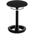 thumbnail image 1 of Safco Twixt Active 22" Backless Drafting Chair in Black Fabric, 1 of 3
