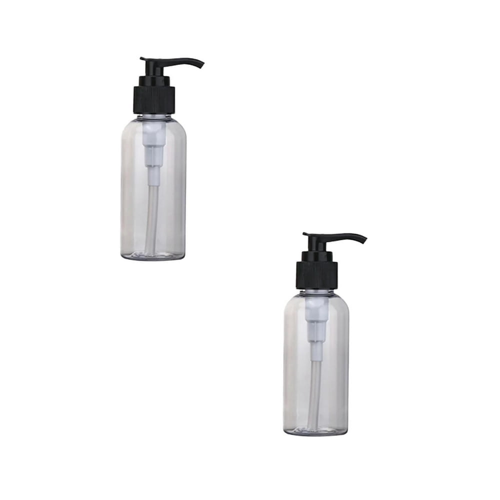 LNGOOR 2PCS 200ml Empty Lotion Pump Bottles Refillable Plastic Containers Clear Great for Soap Shampoo Lotions Liquid Body Soap and Massage Liquid Container for Bathroom Shampoo and Body