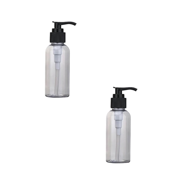 SUTENGDA 2PCS 200ml Empty Lotion Pump Bottles Refillable Plastic Containers Clear Great for Soap Shampoo Lotions Liquid Body Soap and Massage Liquid Container for Bathroom Shampoo and Bod