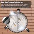 thumbnail image 3 of Surface Cleaner,1/4 Inch Quick Pressure Cleaner Quick 3 Wheels Steel Power With 2 Nozzles 2 3 Wheels 2 Pressure Er Stainless Inch Quick 3 Stainless Steel Power Wheels 2 Nozzles With 1/4 Inch Leeofty, 3 of 7