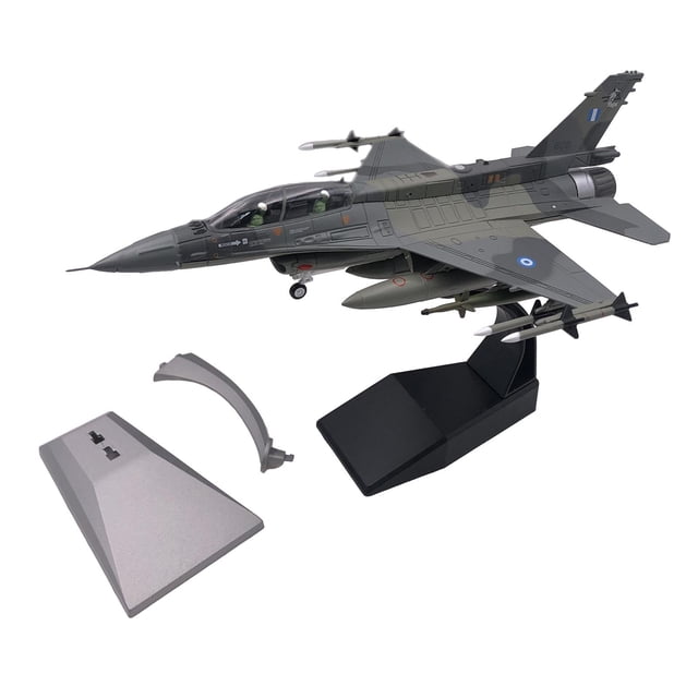 Chasseur F16D à l'Échelle 1/72 Commémoratif d'Aviation avec Support d'Exposition pour Café Bar