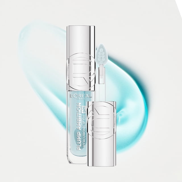 L’Oreal Paris Plump Ambition Tinted Lip Oil, Plumping Lip Gloss, Gentle Tingling, Non Sticky, Hydrating and Moisturizing, Infused with Hyaluronic Acid, LA NUIT SPARKLE, 5 ml