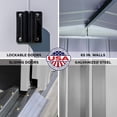 thumbnail image 3 of Arrow Classic Steel Storage Shed, 6x7, Gris pâle, 3 of 9