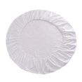 thumbnail image 1 of jifeng Housse de Lit Ronde Douce Drap-Housse de Lit Housse de Lit Textile pour la Maison 200x200cm Blanc, 1 of 7