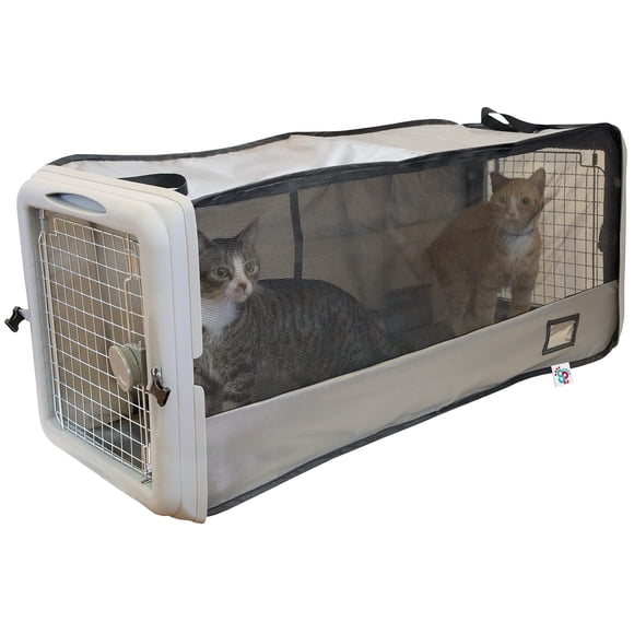 SPORT PET Grande Niche Ouverte Pop, Cage Niche Portable pour Chat, Lit pour Animal Imperméable, Collecte de Litière de Voyage