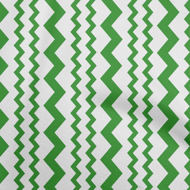 oneOone Rayon Green Fabric Vertical Chevron Craft Projects Decor Fabric Printed By The Yard 56 Inch Wide