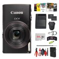 thumbnail image 1 of Canon IXY 650 HS Compact Camera 12x Zoom Black Bundle with 64GB Card, Charger, Card Reader, Tripod, Cleaning Kit (International Model), 1 of 8