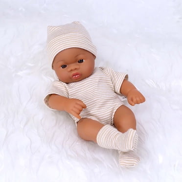 EGNMCR Room Decor, Home Decor, Wall Decor 7.87 Inch Soft Newborn Baby Dolls Vinyl Baby Dolls With Clothes Set Including Pacifier Realistic Doll Look Real Doll Doll