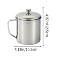 thumbnail image 3 of UsTZtai under $5! 304 Stainless Steel Water Cup with Handle, Commercial Lid Teapot for Children, Anti-Fall Small Drinking Cup, Kindergarten Kids Cup, 3 of 6