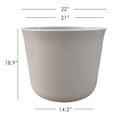 thumbnail image 2 of Hometrends 22in Holden Extra Large Grey Plastic Planter, 2 of 6
