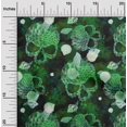 thumbnail image 2 of oneOone Rayon Green Fabric Skull Sewing Craft Projects Fabric Prints By Yard 56 Inch Wide, 2 of 5