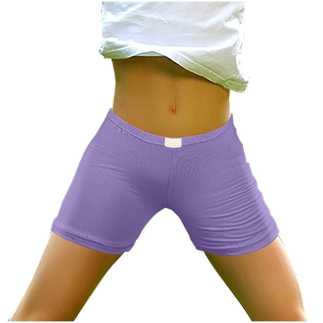 Birdeem Girls Casual Spring and Summer Solid Elastic Waist Kids Shorts