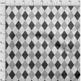 thumbnail image 4 of oneOone Velvet Dark Gray Fabric Check Argyle Craft Projects Decor Fabric Printed By The Yard 58 Inch Wide, 4 of 4