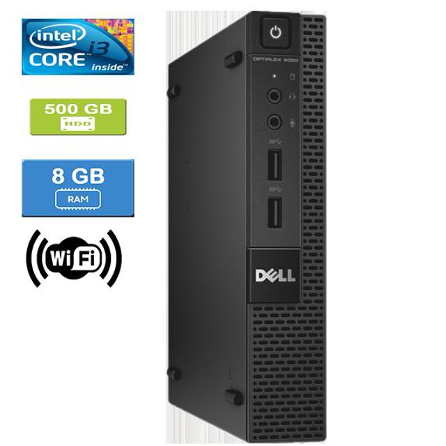Remis à Neuf : DELL 9020 MICRO Intel Core i3-4160T 3,10 GHz, 8 Go, 500 Go HDD, Win 10 Pro