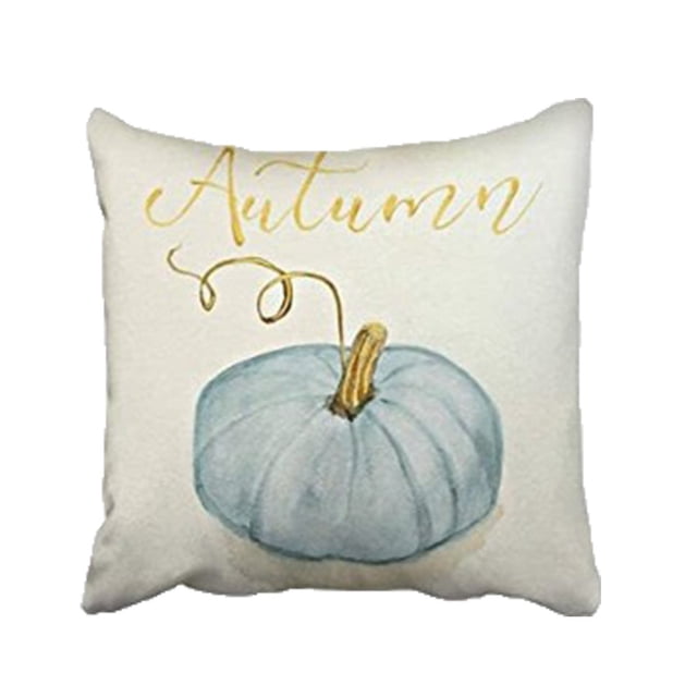 Fridja Housses de Coussin d'Halloween 18 x 18 Pouces Rétro Citrouille d'Halloween Graphique Housse de Coussin Décorative Colorée Rustique d'Halloween pour Décoration de Maison, Canapé, Sofa pour les Fêtes