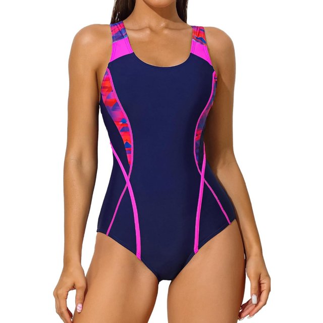 Beautyin Maillot de Bain une Pièce Athlétique pour Femmes Compétition Natation Course