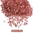 thumbnail image 2 of Unique Bargains Maroon Red Irregular Metallic Chunky Glitter Crushed Glass Chips, 20g, 2 of 5