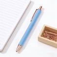 thumbnail image 3 of EGNMCR Office & Stationery Creatives Office Advertising Gift Pen Ballpoint Pen Newss Model Business Glue-coated Matte Push-button Ballpoint Pen 2ml Ink pen, 3 of 6