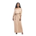 thumbnail image 3 of U.Vomade Robe d'Été pour Femme Grande Taille, Couleur Unie, Manches Courtes, Col Rond, Robe Décontractée, 3 of 6