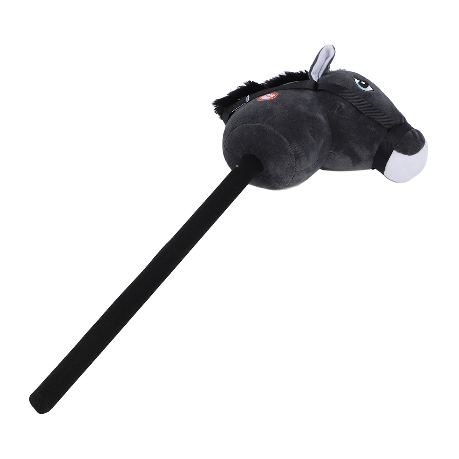 Plush Stick Horse, 27.56inch Stick Horse Plush Handcrafted Hobby Horse on A Stick, 2 Sound Effect Plush Horse Stick Toy with  Neighing Sounds, Stick Hobby Horse Riding Toy