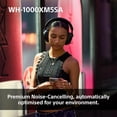 thumbnail image 3 of Sony WH-1000XM5SA Écouteurs Supra-Auriculaires Sans Fil Haut de Gamme à Réduction de Bruit avec Bluetooth, Audio Haute Résolution, Batterie 30 H, Noir (Étui Souple Inclus) - Boîte Ouverte, 3 of 11