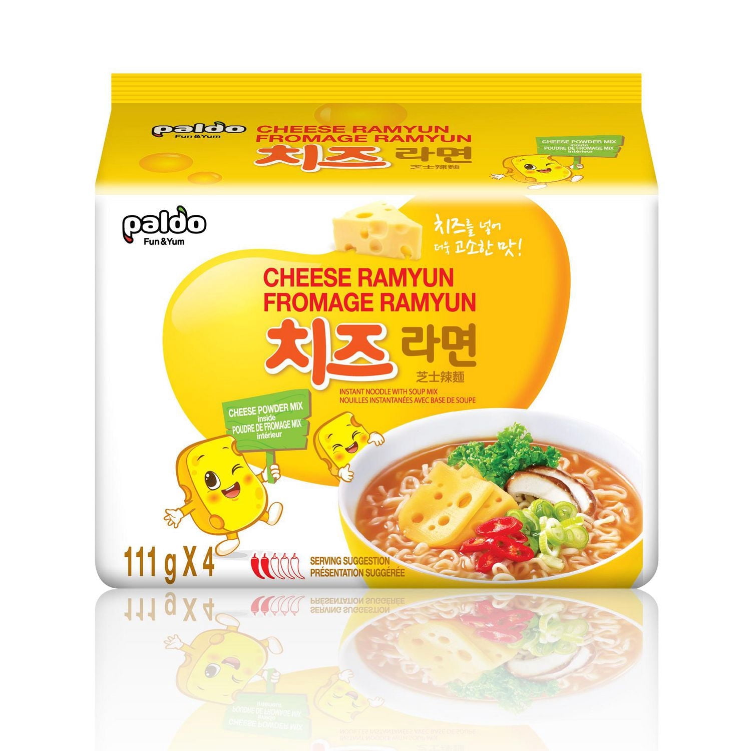 Nouilles Paldo Cheese Ramyun (111 g x 4)