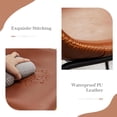 thumbnail image 5 of Heavenly Collection Ensemble de 2 tabourets hauteur bar 30 po, siège rembourré tan avec base en métal noir, style moderne pour cuisine et bar, 5 of 5