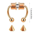 thumbnail image 2 of Stainless Steel Nose Ring - Stylish Design, Easy to Install, Durable, Versatile for Daily Wear, Matching Clothes & Wigs, Summer Jewelry, 2 of 2