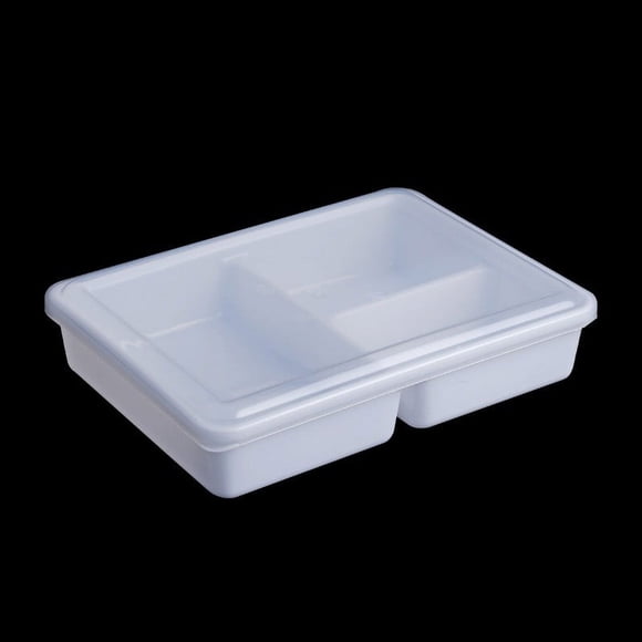 YHDSYY Big Sale! Rectangular White Reusable Thickened Four- And Five-compartment Plastic Fast Food Box Washable Plastic Fast Food Box Clearance Sales Today Deals Prime