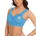thumbnail image 4 of ManxiVoo Wireless Comfort Bras Full Coverage Minimizer with Adjustable Straps and Side Support for Everyday Wear Smooth T-Shirt Design XXXL Size Sky Blue, 4 of 7