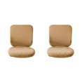 thumbnail image 4 of Baohd Computer Chair Cover Swivel Chair Cover Rotating for Chair Brown Backrest + Cushion Cover 2Set, 4 of 6