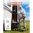 thumbnail image 4 of KFFKFF RV Steps with Handrail, 3 Steps, 660 lbs Load Capacity, Heavy Duty Outdoor RV Stairs with Non-Slip Mat for Elderly and Pets, Portable Stairs for Hot Tub, 4 of 9