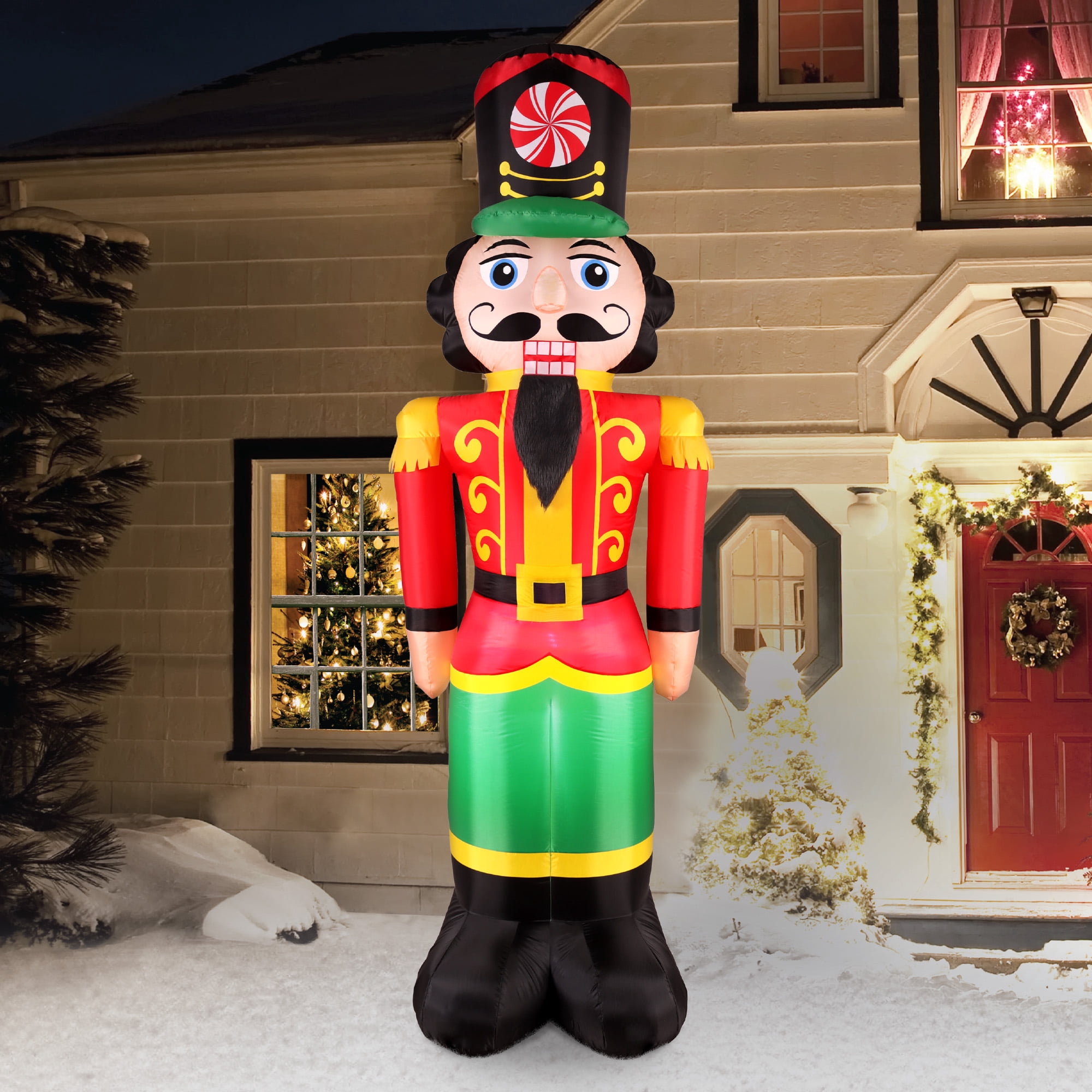 Christmas Decor 8ft Red Nutcracker Holiday Decoration